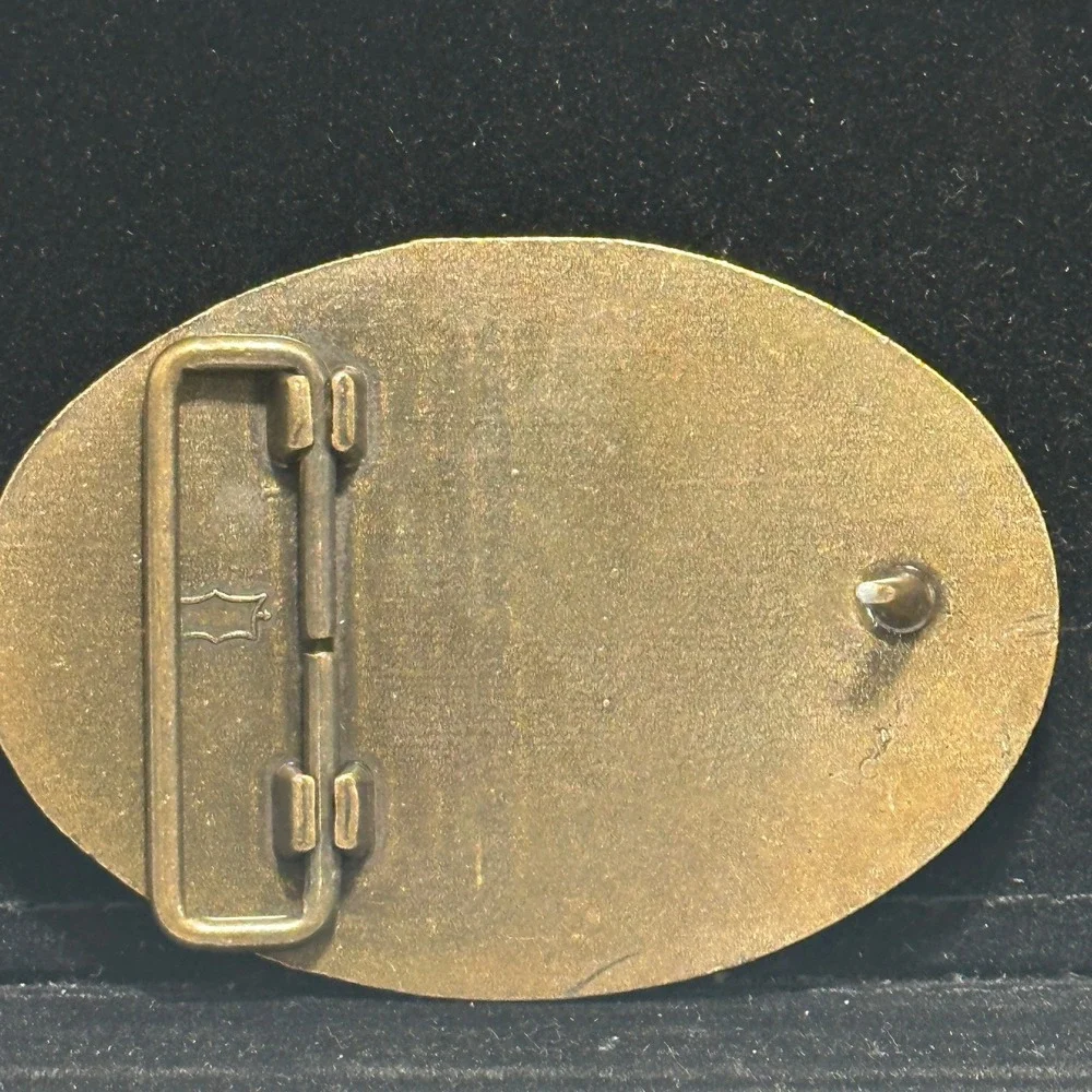 Vintage Coleman Limited Edition Belt Buckle Mountain Lake Camping Outdoor Brass